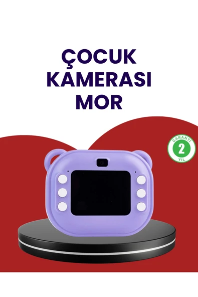 Eğlenceli Şipşak Çocuk Kamerası  Oyun, Müzik ve 18 Efektli Anında Baskı ürün görseli 1