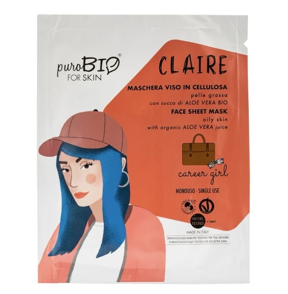 PuroBio Face Sheet Mask For Oily Skin Claire ürün görseli 1