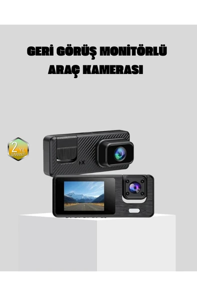 Full 3'Lü Araç Kamerası Geri Görüş Destekli Park Modlu Dvr ürün görseli 1