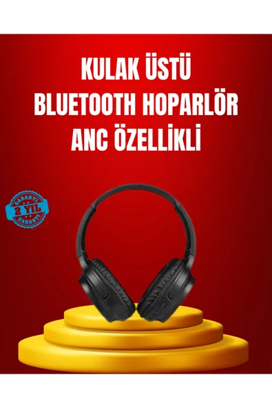 Geniş Frekans Aralıklı Bluetooth Kulak Üstü Kulaklık ürün görseli 1