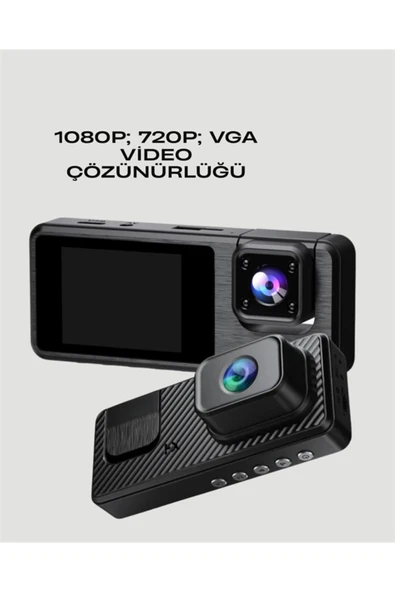 1080P 3 Kameralı Araç DVR -Q301 - Resim 4