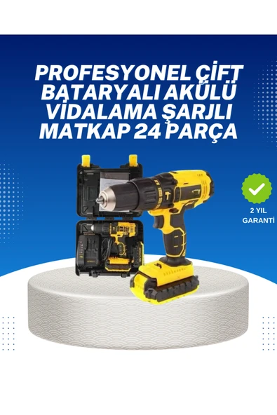 Ev ve Atölye İçin 12V Akülü Matkap | Plastik Mandren ve Metal Şanzıman ürün görseli 1