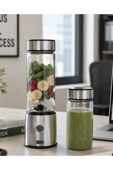 Kablosuz Cam Blender Yüksek Güçlü Smoothie Meyve Sebze Blenderı ürün görseli 1