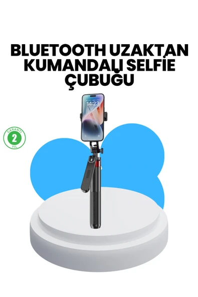 Taşınabilir Tripod ve Selfie Çubuğu Vlog ve Video Çekimi ürün görseli 1