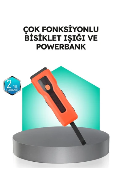 5000 mAh Bataryalı Bisiklet Farı COB Çakar Çok Fonksiyonlu ürün görseli 1