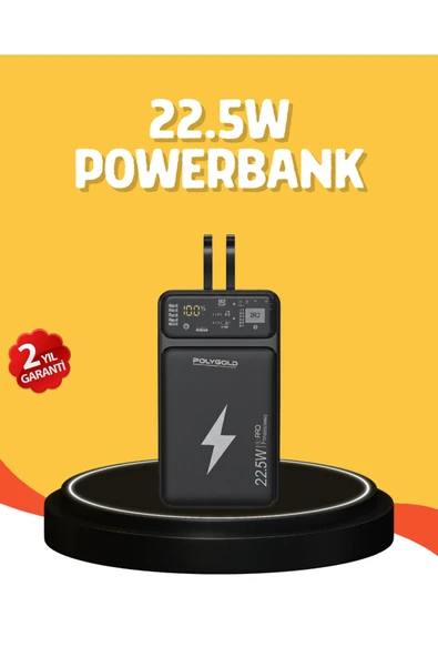 Powerbank 10000 mAh Dijital Göstergeli Taşınabilir ürün görseli 1