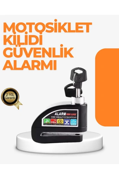 Alarm Sensörlü Disk Kilidi Motosiklet Scooter Bisiklet Güvenlik ürün görseli 1