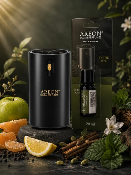 Areon Aromatik Difüzör Siyah (Klasik Metal) + By The Boss ürün görseli 1