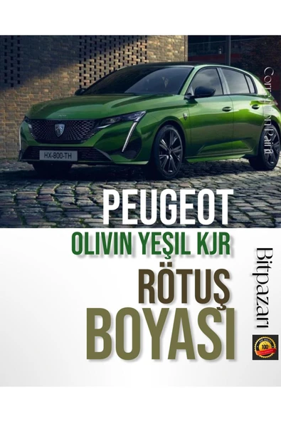 Peugeot Olivin Yeşil KJR - Çizik Ve Taş izi Giderici Rötuş Boyası 30ml. ürün görseli 1