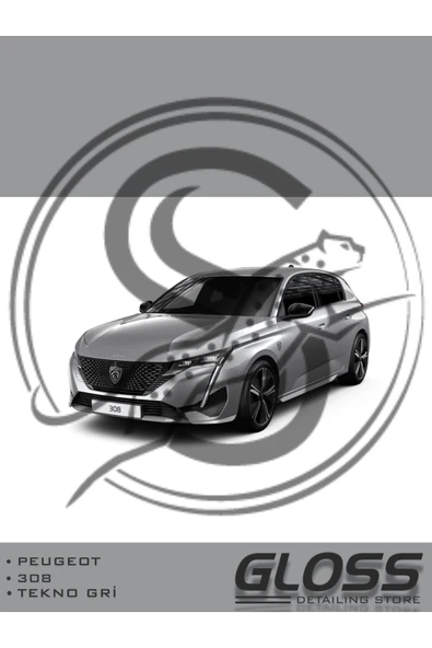Peugeot 308/e308 Uyumlu Tekno Gri KCA - Profesyonel Çizik Ve Taş izi Giderici Rötuş Boyası 20ml. ürün görseli 1
