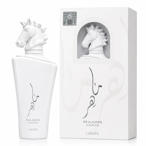 Lattafa Maahir Honor EDP 100 ML Unisex Parfüm Narenciye Aromatik Yeşil Odunsu Premium Kalıcı Koku ürün görseli 1