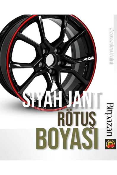 Parlak Siyah Jant Rötuş Boyası – 30 ml | Fırçalı Şişede ürün görseli 1