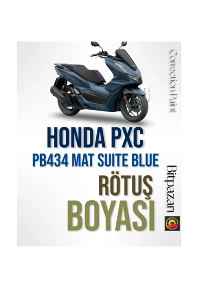 HONDA FORZA PCX DİO PB434-M MAT SUİT BLUE METALLİC - Orijinal Çizik Giderici Rötüş Boyası 20ml. ürün görseli 1