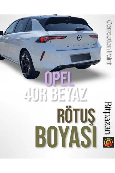 OPEL ASTRA - 40R Beyaz Rötüş Boyası - Otomobil Taş Izi Ve Çizik Giderici ürün görseli 1