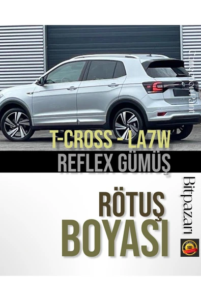 VW T-CROSS Reflex Gümüş LA7W Uyumlu Profesyonel Çizik Ve Taş izi Giderici Rötuş Boyası 25ml. ürün görseli 1