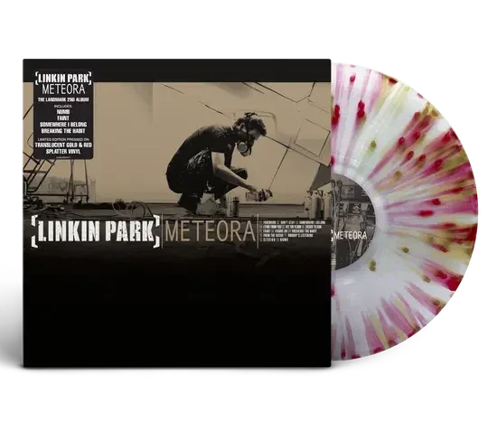 Linkin Park Meteora Limited Translucent Gold And Red Splatter Vinyl edition LP Plak ürün görseli 1