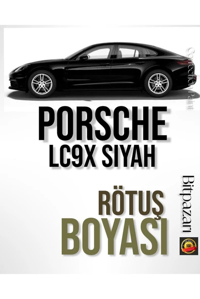 PORCSHE , Panamera , 718, 911, Taycan, Macan, Cayenne, (Tiefschwarz LC9X )- Siyah Rötuş Boyası 25ml ürün görseli 1
