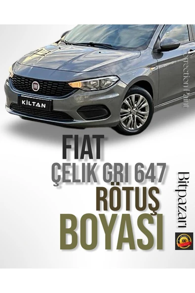 Fiat Fiorino 647 Çelik Gri Uyumlu Premium Taş İzi Çizik Giderici Oto Rötüş Boyası 25ml ürün görseli 1