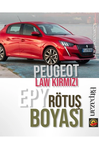 Peugeot Law Kırmızı EPY - Çizik Giderici Fırçalı Rötuş Boyası 20 ml ürün görseli 1