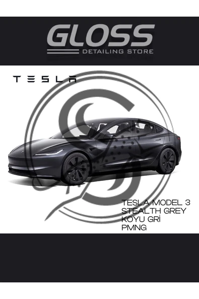 Tesla Model 3 Stealth Grey (KOYU GRİ) Pmng - Profesyonel Rötuş Boyası 30ml. ürün görseli 1