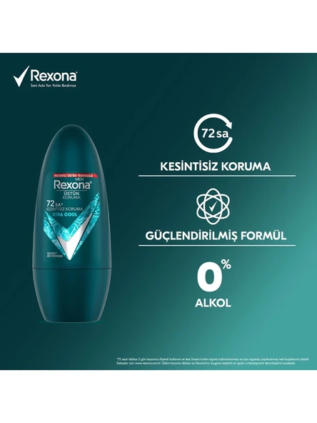 Rexona Men Üstün Koruma Xtra Cool Roll-On 50 Ml - Resim 4