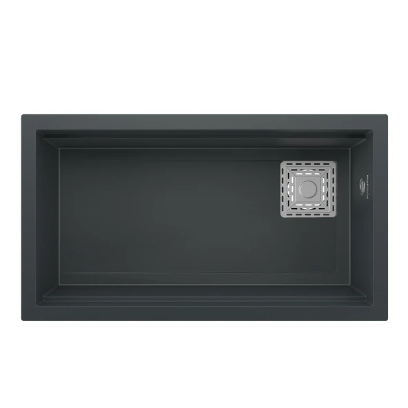 RealStone Almina Granit Evye 755x470 mm Fonksiyonel Mutfak Evyesi - RealStone Almila Antrasit ürün görseli 1