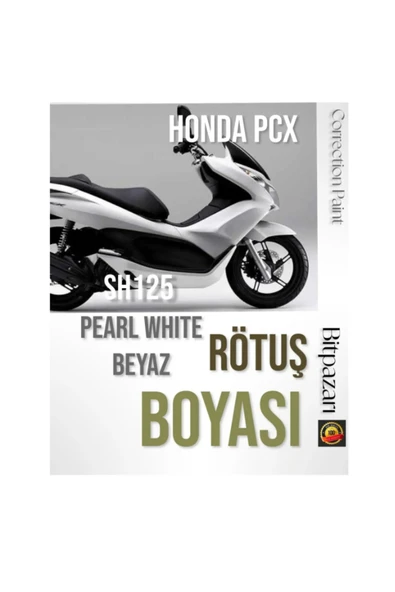 Honda Forza250/750 Pcx125 Sh125 Uyumlu BEYAZ White Pearl - Rötüş Boyası 28+28 ml çift şişe ürün görseli 1