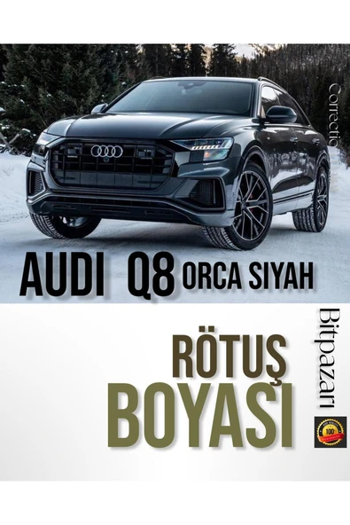 AUDI Q8 ( Orca Siyah )- Tamir ve Rötuş Boyası 25ml ürün görseli 1