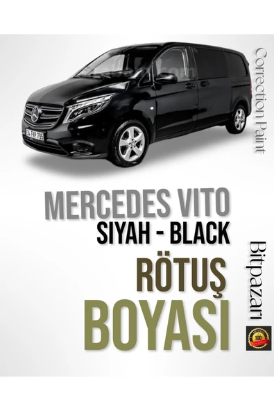 9197 Siyah - Mercedes Vito Profesyonel Rötüş Boyası - Taş Izi Ve Çizik Giderici ürün görseli 1