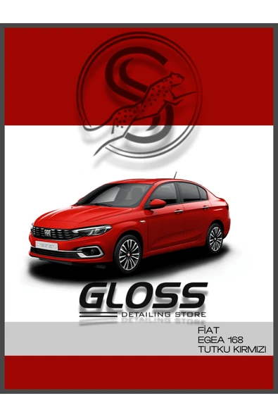 Fiat Egea Tutku Kırmızı 168 -  Uyumlu Profesyonel Çizik Ve Taş izi Giderici Rötuş Boyası 30ml. ürün görseli 1