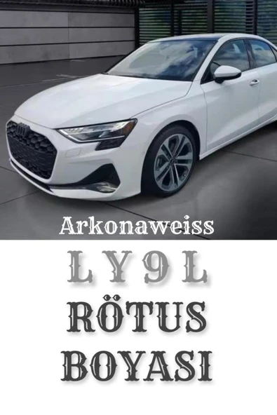 AUDI Arkonaweiss LY9L , A3, A5, A6, A7, Q3, S3, E-TRON / GT, RS E-TRON / GT - 25ml Fırçalı şişe ürün görseli 1