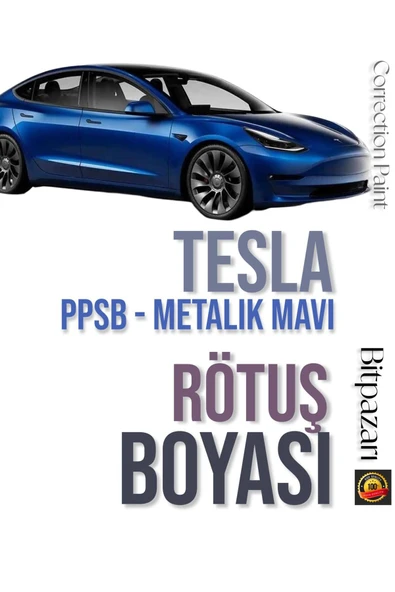 TESLA Deep Blue Metalik Koyu Mavi - PPSB - Profesyonel Rötuş Boyası - Taş izi Ve Çizik Giderici 25ml ürün görseli 1