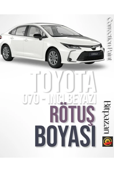 Corolla Uyumlu- 070 - İnci Beyaz Sedefli̇ Rötüş Boyası 25+25 Ml Çift Şişe ürün görseli 1