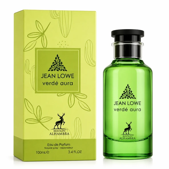 Maison Alhambra Jean Lowe Verde Aura EDP 100 ML Unisex Parfüm Narenciye Yeşil Aromatik Meyvemsi Premium Kalıcı Koku ürün görseli 1