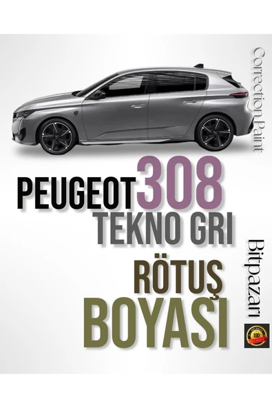 Peugeot 308 Tekno Gri - KCA - Çizik Giderici Fırçalı Rötuş Boyası 20 ml ürün görseli 1