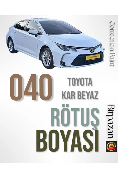 TOYOTA Auris, Corolla, Prius, Land Cruiser, Rav 4, Verso KOD 040 - Rötuş Boyası 20ml. ürün görseli 1