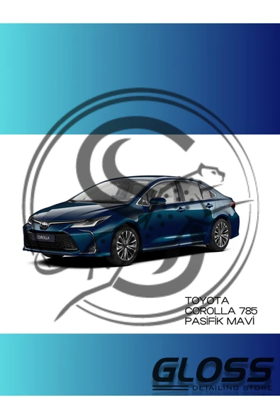 Toyota Corolla Uyumlu  785 Pasifik Mavi - Profesyonel Çizik Ve Taş izi Giderici Rötuş Boyası 30ml. ürün görseli 1
