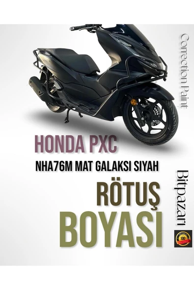 HONDA PCX NHA76M MAT GALAKSİ SİYAH - Profesyonel Çizik Giderici Rötüş Boyası 20ml. ürün görseli 1