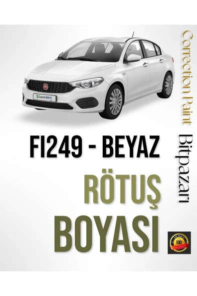 Fiat Egea Cross uyumlu 249 Bulut Beyaz - Profesyonel Çizik Ve Taş izi Giderici Rötuş Boyası 20ml. ürün görseli 1