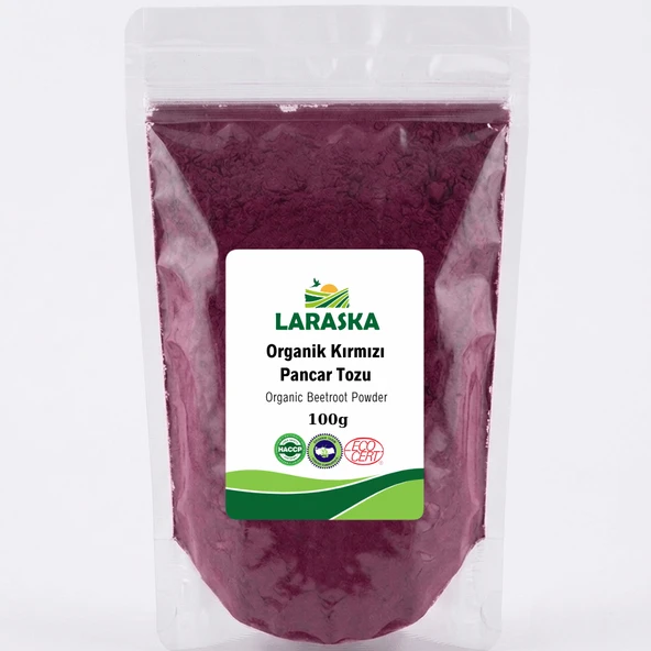 Organik Kırmızı Pancar Tozu 100g Organic Beetroot Powder ürün görseli 1