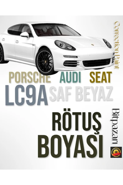 PORSCHE , Audi , Seat , Volkswagen Lc9a Uyumlu Saf Beyazı Rötüş Boyası 20ML. ürün görseli 1