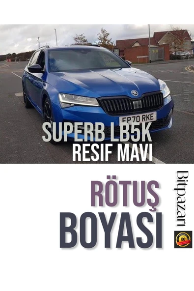 SKODA SUPERB - REEF BLUE LB5K - RESİF MAVİ Profesyonel Rötüş Boyası ürün görseli 1