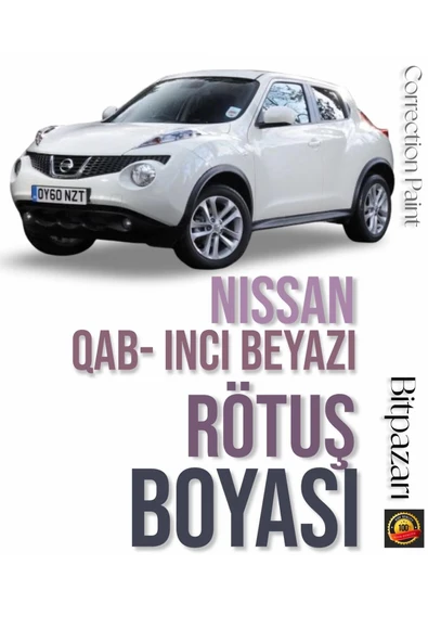 NISSAN JUKE - inci Beyaz Otomobil Çizik Taş İzi Giderici Rötüş Boyası 20+20ml çift şişe ürün görseli 1