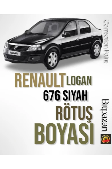 Renault LOGAN 676 Siyah Rötuş Boyası 20 ml ürün görseli 1