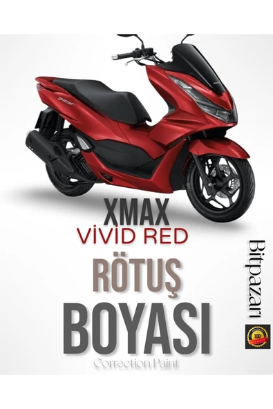 Yamaha XMAX Vivid Red 0918 - Çizik giderici Rötuş Boyası 30ml Fırçalı şişe ürün görseli 1