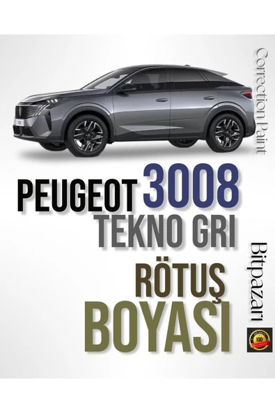 Peugeot 3008 Tekno Gri - KCA - Çizik Giderici Fırçalı Rötuş Boyası 20 ml ürün görseli 1