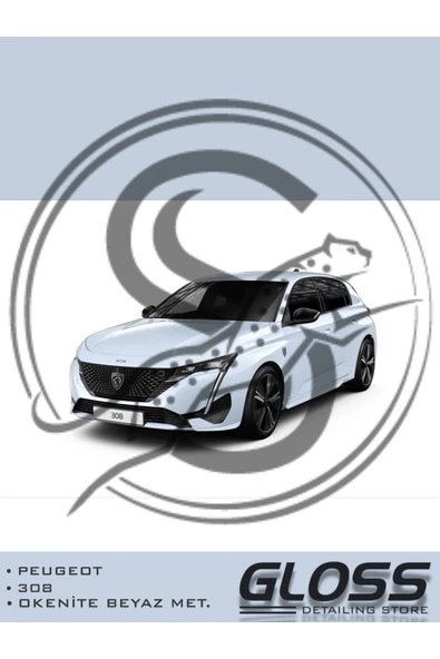 Peugeot 308/e308 Okenit Beyaz ESU - Profesyonel Çizik Ve Taş izi Giderici Rötuş Boyası 20ml. ürün görseli 1