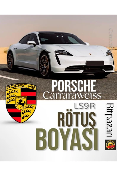 PORCHE 718, 911, Taycan, Panamera, Macan, Cayenne LS9R Carraraweiss - Orjinal Rötuş Boyası 25ml. ürün görseli 1