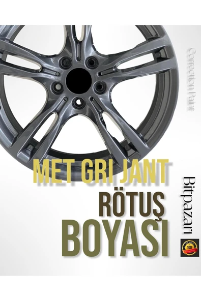Gri Jant Rötuş Boyası. Çiziklerini, Çatlakları, Yüzey Hasarını Hızlı Düzeltme 20ml. ürün görseli 1