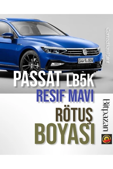 VW PASSAT Resif Mavi LB5K - Profesyonel Çizik Ve Taş izi Giderici Rötuş Boyası 20ml. ürün görseli 1